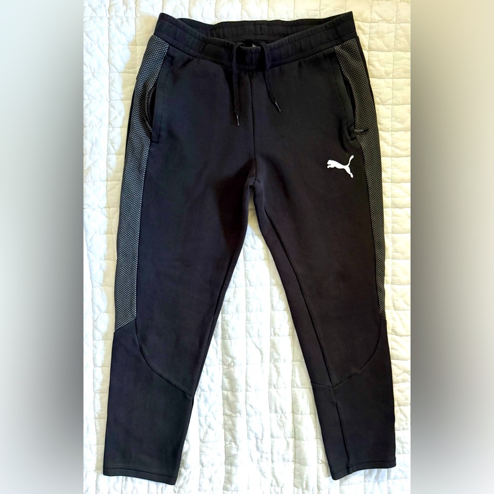 Puma track sweat pants athletic race large men’s bottoms size Large